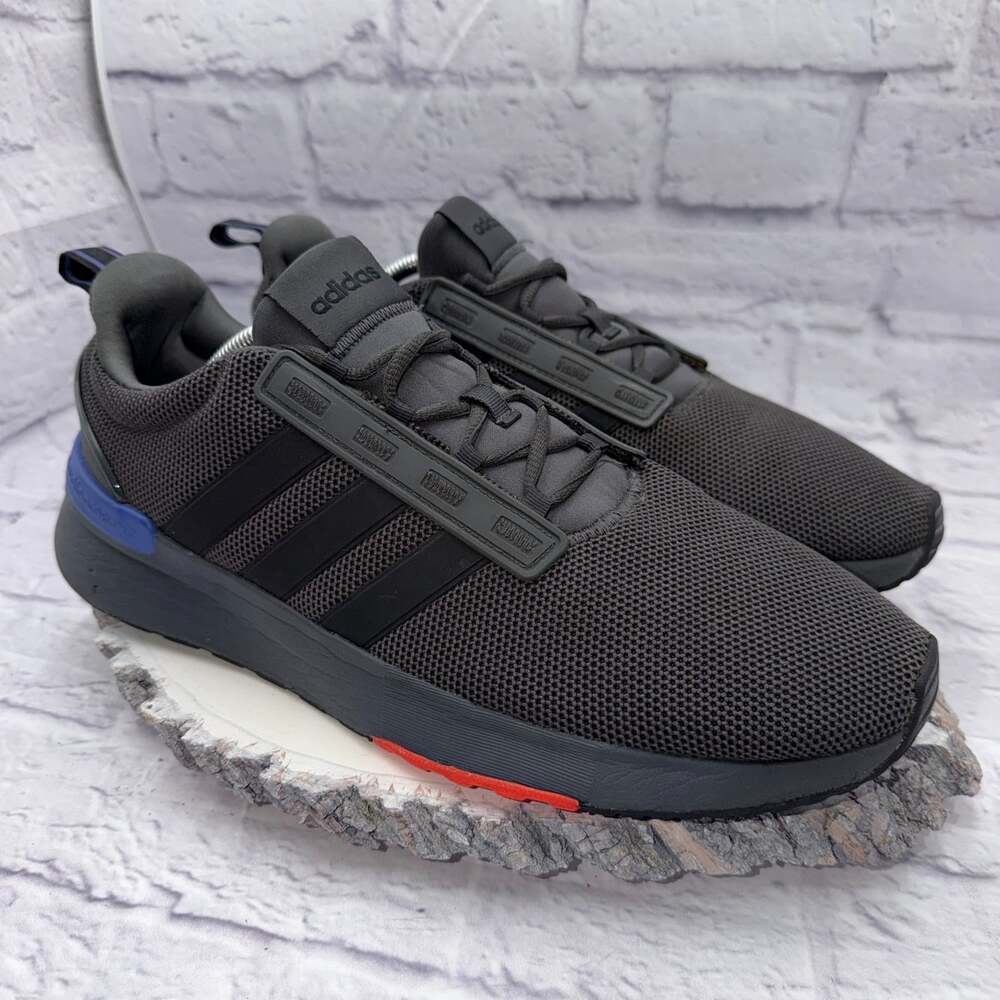Adidas Racer TR21 Mens Size 12 Gray Black Athletic Running Shoes Sneakers